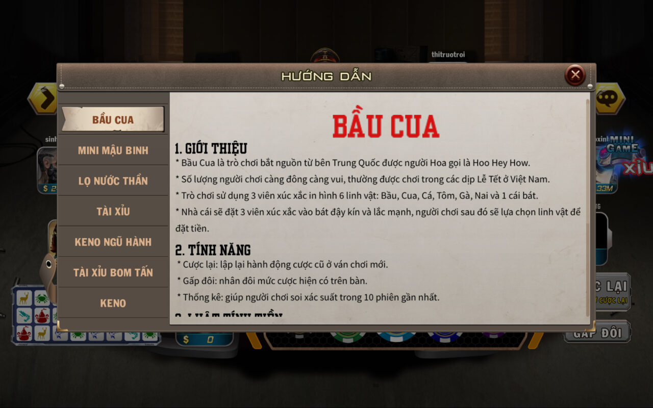Luật chơi thú vị
